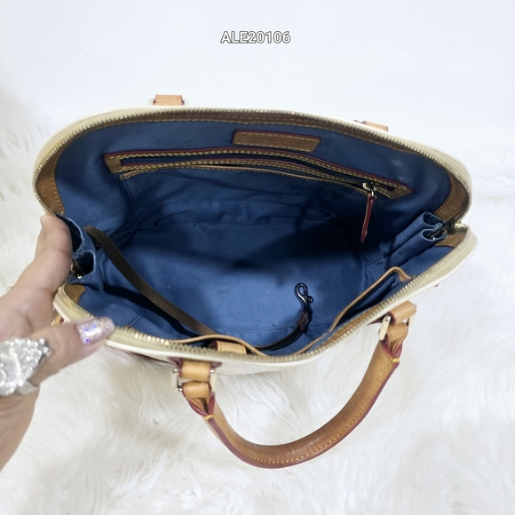 Dooney & Bourke Cream and Tan Satchel - Picture 7 of 12